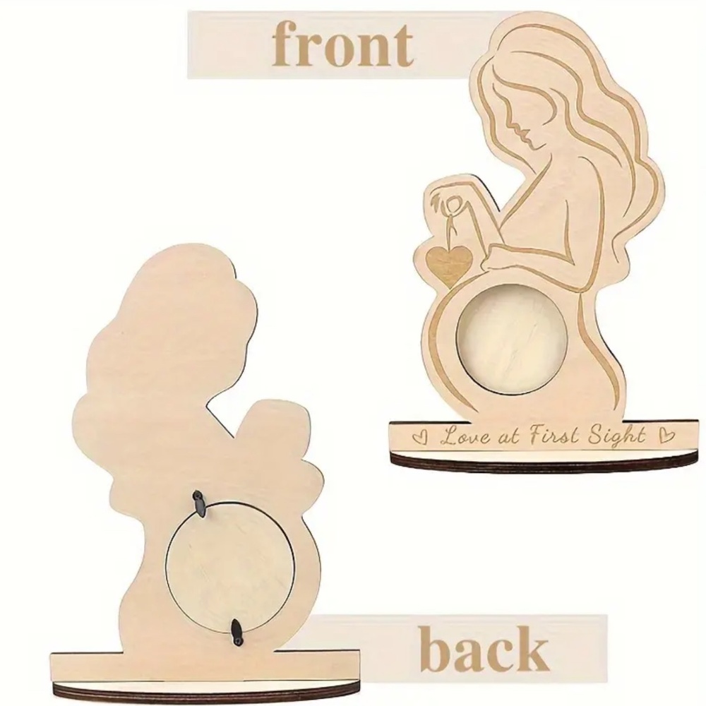 NEW! Mom and Baby Ultrasound Wooden Picture Frame! - Picture 3 of 6